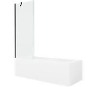 Mexen Cubik 170 x 70 cm baignoire avec cabine de douche, transparent/noir