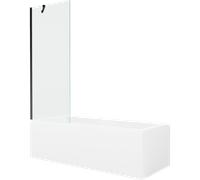 Mexen Cubik : baignoire rectangulaire 150 x 70 cm avec receveur de douche, noir