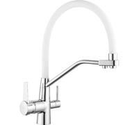Mexen Duo robinet de cuisine, chromé/blanc - 671701-02 2158 5907709193345