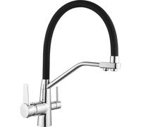 Mexen Duo robinet de cuisine, chrome/noir - 671701-07 2159 5907709193352
