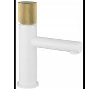 Mexen Elba One robinet de lavabo, blanc/or - 74101-25 4570 5907709109919