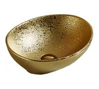 Mexen Elza lavabo à poser 40 x 33 cm, or - 21014050 1137 5903163381458
