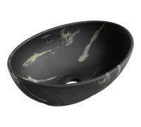 Mexen Elza lavabo à poser 40 x 33 cm, pierre noire - 21014084 34831 5905315067203