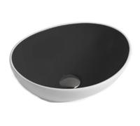 Mexen Elza lavabo sur comptoir 40 x 33 cm, blanc/noir - 21014077 1173 5903163382189