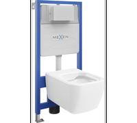 Mexen ensemble encastré WC cadre Fenix Slim avec cuvette WC Margo, blanc brillant - 6103342XX00 12966 5907709163393