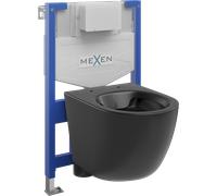Mexen ensemble encastré WC cadre Fenix XS-F avec cuvette WC Lena, noir mat - 6803322XX85 13065 5907709163829
