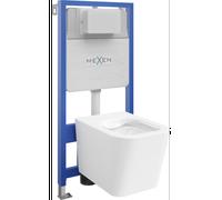 Mexen ensemble encastré WC châssis Fenix Slim avec cuvette WC Teo, blanc brillant - 6103385XX00 13002 5907709163508