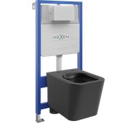 Mexen ensemble encastré WC châssis Fenix Slim avec cuvette WC Teo, noir mat - 6103385XX85 13005 5907709163515
