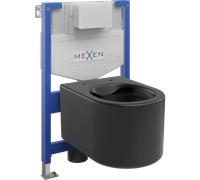 Mexen ensemble encastré WC châssis Fenix XS-F avec cuvette WC Sofia, noir mat - 6803354XX85 13118 5907709163942