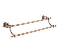 Mexen Estela double porte-serviettes, or rose - 7011525-60 310 5907709120013