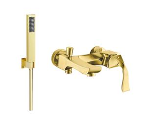 Mexen Estrella R02 robinet de baignoire avec ensemble de douche, or - 7233R02-50 3376 5907709198999