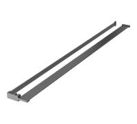 Mexen étagère pour paroi de douche avec balustrade pour serviettes, gris canon brossé - 800-02-66 50005 5905315077172