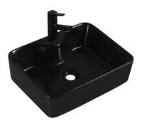 Mexen Eva lavabo à poser 48 x 37 cm, noir mat - 21424970 1256 5907709191211
