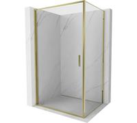 Mexen Exo-B cabine de douche pivotante 70 x 120 cm, transparent, or - 817-070-120-50-00 92079 5907931005287