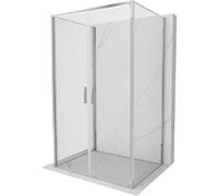 Mexen Exo-B Duo 3S cabine de douche 3 parois battante 90 x 100 cm, transparent, chromé - 814-090-100-01-00-3S 96560 5905315138040