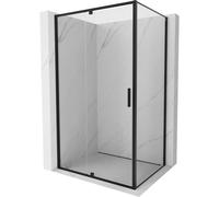 Mexen Exo cabine de douche à battant 150 x 85 cm, transparent, noir - 819-150-085-70-00 54808 5905315408938