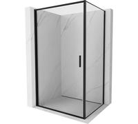 Mexen Exo cabine de douche à battant 80 x 120 cm, transparent, noir - 817-080-120-70-00 92095 5907931005584