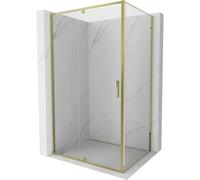 Mexen Exo cabine de douche pivotante 130 x 90 cm, transparent, doré - 819-130-090-50-00 58837 5905315573957