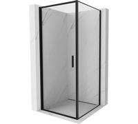 Mexen Exo cabine de douche pivotante 75 x 75 cm, transparent, noire - 817-075-075-70-00 54104 5905315405364