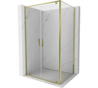 Mexen Exo cabine de douche pivotante 80 x 100 cm, transparent, or - 8182-080-100-50-00 58900 5905315573247