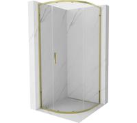 Mexen Exo cabine de douche quart de cercle coulissante 100 x 100 cm, transparent, or - 8131-100-100-50-00 57708 5905315970206