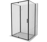 Mexen Exo-R 3S cabine de douche à 3 parois pivotante 145 x 110 cm, transparente, noire - 819-145-110-70-00-3S 97597 5907931007380