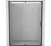Mexen Exo-R portes de douche pivotantes 145 cm, transparentes, noires - 819-145-000-70-00 54918 5905315939876