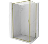 Mexen Exo-S cabine de douche coulissante 130 x 120 cm, transparente, dorée - 8151-130-120-50-00 92351 5907931009452