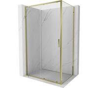 Mexen Exo-S cabine de douche coulissante 140 x 120 cm, transparente, dorée - 8151-140-120-50-00 92353 5907931009476