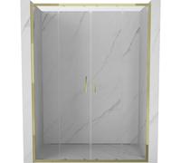 Mexen Exo-S Duo porte de douche double coulissante 160 cm, transparente, dorée - 8152-160-000-50-00 59073 5905315970510