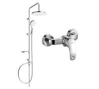Mexen Fabia Erik ensemble de douche en saillie avec pommeau de douche et mitigeur, chrome - 746540205-00 6121 5907709182042