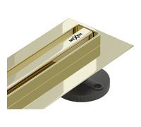 Mexen Flat 360° Slim caniveau de douche rotatif de 140 cm, doré - 1541140 14368 5907709143913