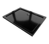 Mexen Flat receveur de douche rectangulaire slim 120 x 90 cm, noir, siphon noir - 40709012B 13258 5907709164857