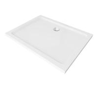 Mexen Flat receveur de douche rectangulaire slim 90 x 80 cm, blanc, siphon chromé - 40108090 2508 5903163389270