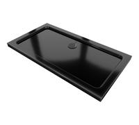 Mexen Flat receveur rectangulaire slim 130 x 70 cm, noir, siphon noir - 40707013B 14497 5907709151710