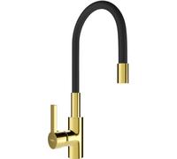 Mexen Flex robinet de cuisine, or/noir - 670900-57 2471 5907709193147