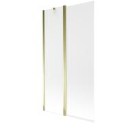 Mexen Flip paroi de baignoire à 2 volets 100 x 150 cm, givre, doré - 894-100-101-50-30 20404 5907709148956