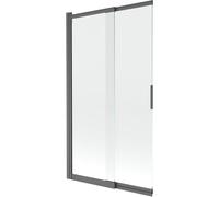 Mexen Fox paroi de douche à double panneaux coulissants 100 x 150 cm, transparent, gris canon brossé - 891-100-002-66-00 82519 5905315985293