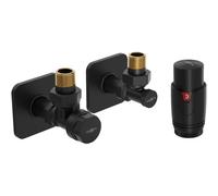 Mexen G00 ensemble thermostatique angulaire avec cache S, noir - W901-900-909-70 32650 5905315237163