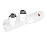 Mexen G00 ensemble thermostatique angulaire, Duplex, DN50, blanc - W907-900-20 32418 5905315236784