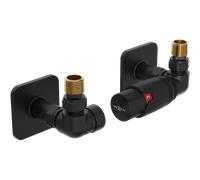Mexen G00 ensemble thermostatique axial avec rosace S, noir - W903-900-909-70 32665 5905315237262