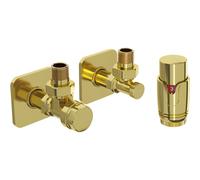 Mexen G00 ensemble thermostatique d'angle avec cache S, doré - W901-900-909-50 32633 5905315237149