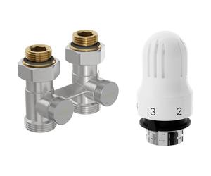 Mexen G04 ensemble thermostatique bicomposant DN50, rectiligne 1/2"x3/4", nickel - W912-012-948-01 33142 5905315237910