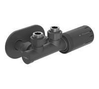 Mexen G05 ensemble thermostatique angulaire avec cache R, Duplex, DN50, anthracite - W907-958-905-66 32901 5905315237750