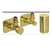 Mexen G05 ensemble thermostatique angulaire avec cache S, doré - W901-958-909-50 32926 5905315237842