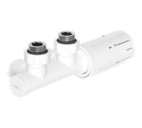 Mexen G05 ensemble thermostatique angulaire, Duplex, DN50, blanc - W907-958-20 32812 5905315237484