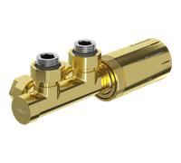 Mexen G05 ensemble thermostatique angulaire, Duplex, DN50, doré - W907-958-50 32817 5905315237491