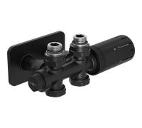 Mexen G05 ensemble thermostatique coudé/droit avec cache S, Duplex, DN50, noir - W908-958-910-70 33019 5905315238061