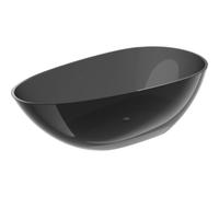 Mexen Glass baignoire autoportante noire transparente 170 x 85 cm, bouchon chromé - 58061708513 72141 5905315983268