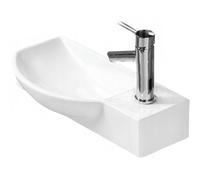 Mexen Hugo lavabo sur plan gauche 50 x 23 cm, blanc - 21255000L 1225 5903163381946
